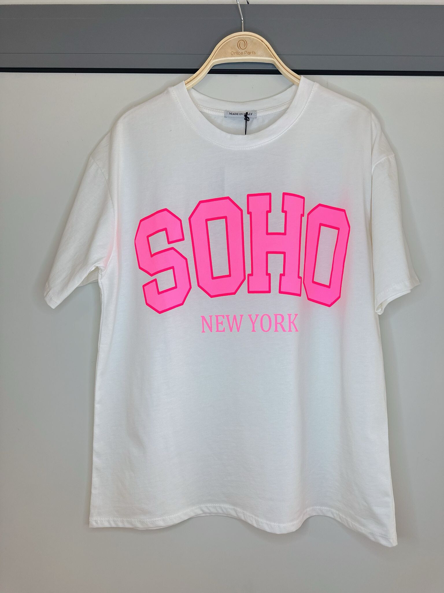 Wholesaler Orice - T-shirt you with white cotton print