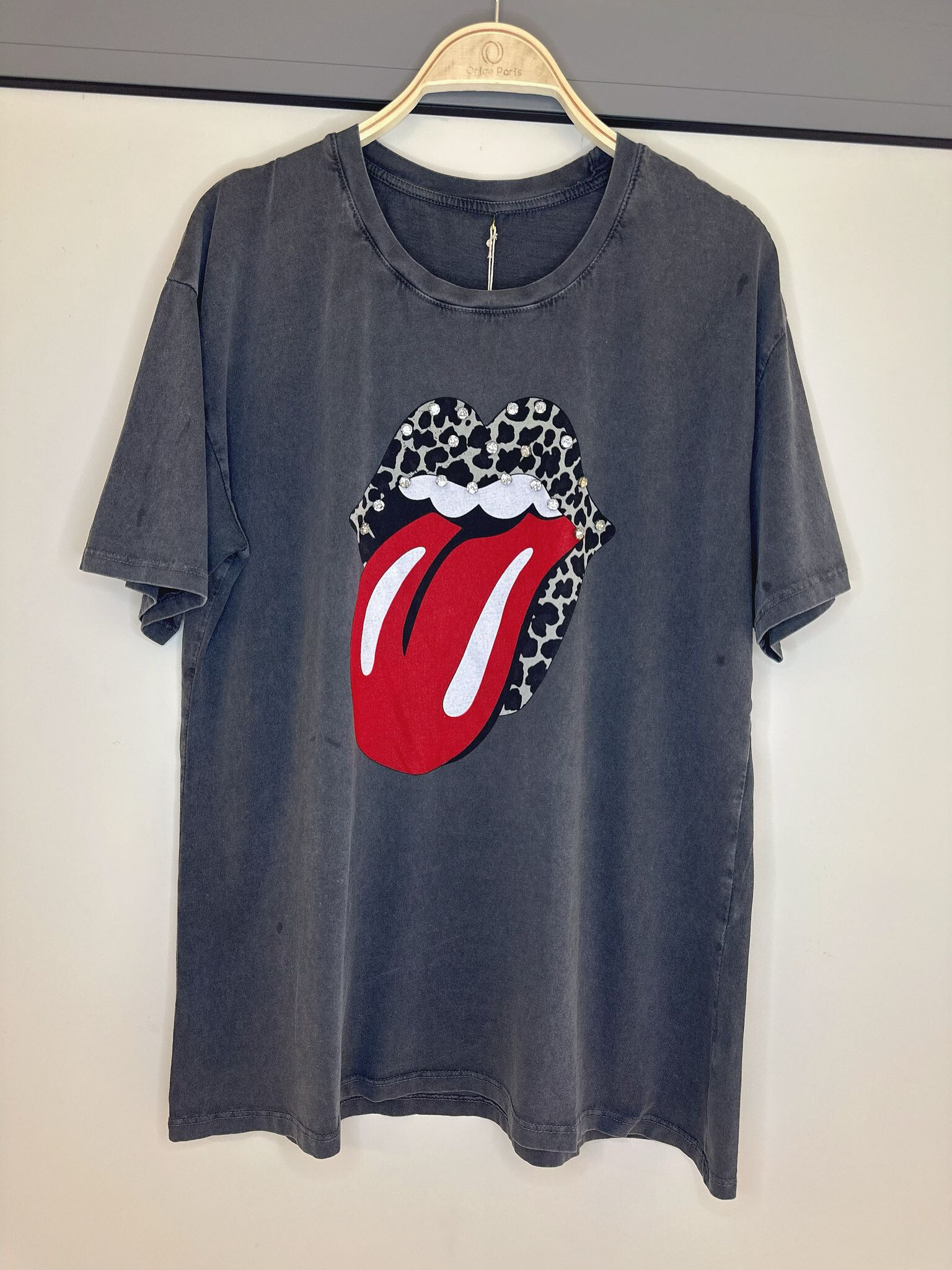 Wholesaler Orice - T-shirt you with white cotton print