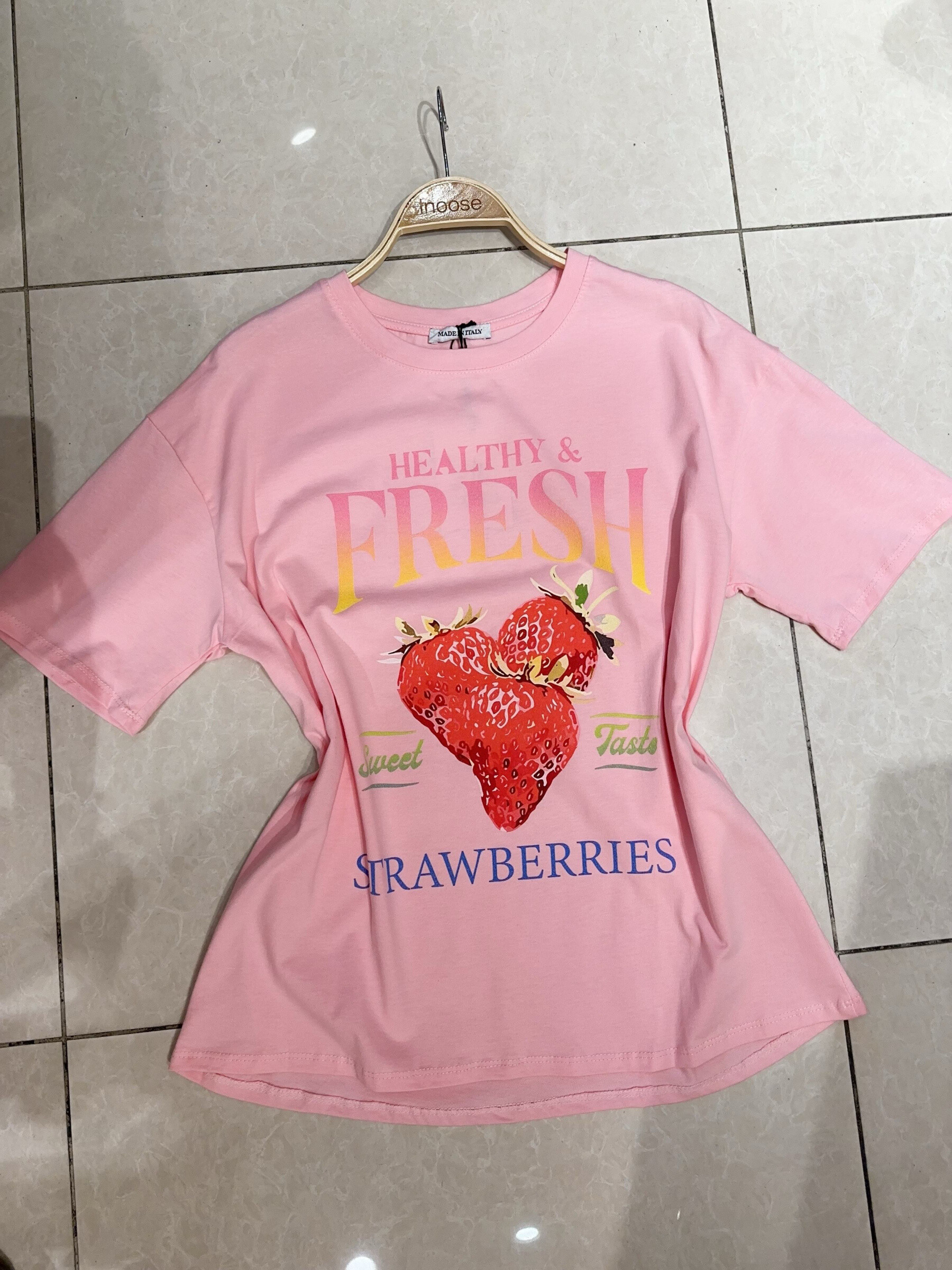 Wholesaler Orice - T-shirt you with white cotton print