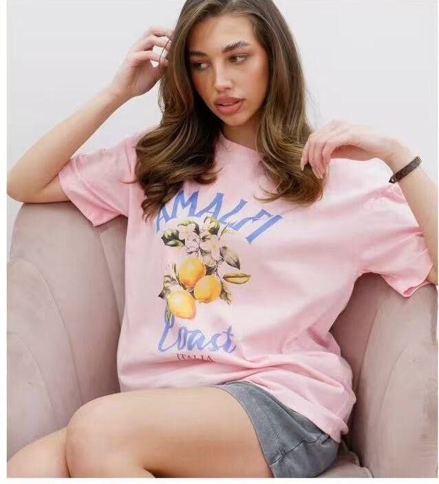 Wholesaler Orice - T-shirt you with white cotton print