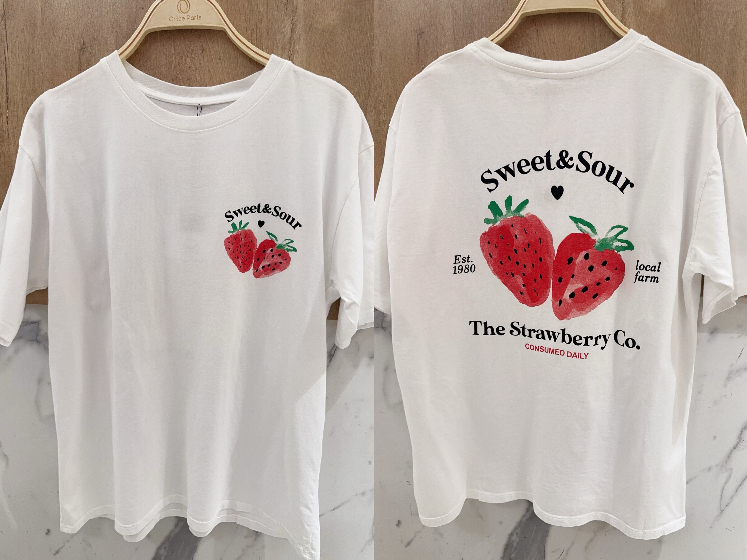 Wholesaler Orice - Short sleeve t-shirt with strawberry print