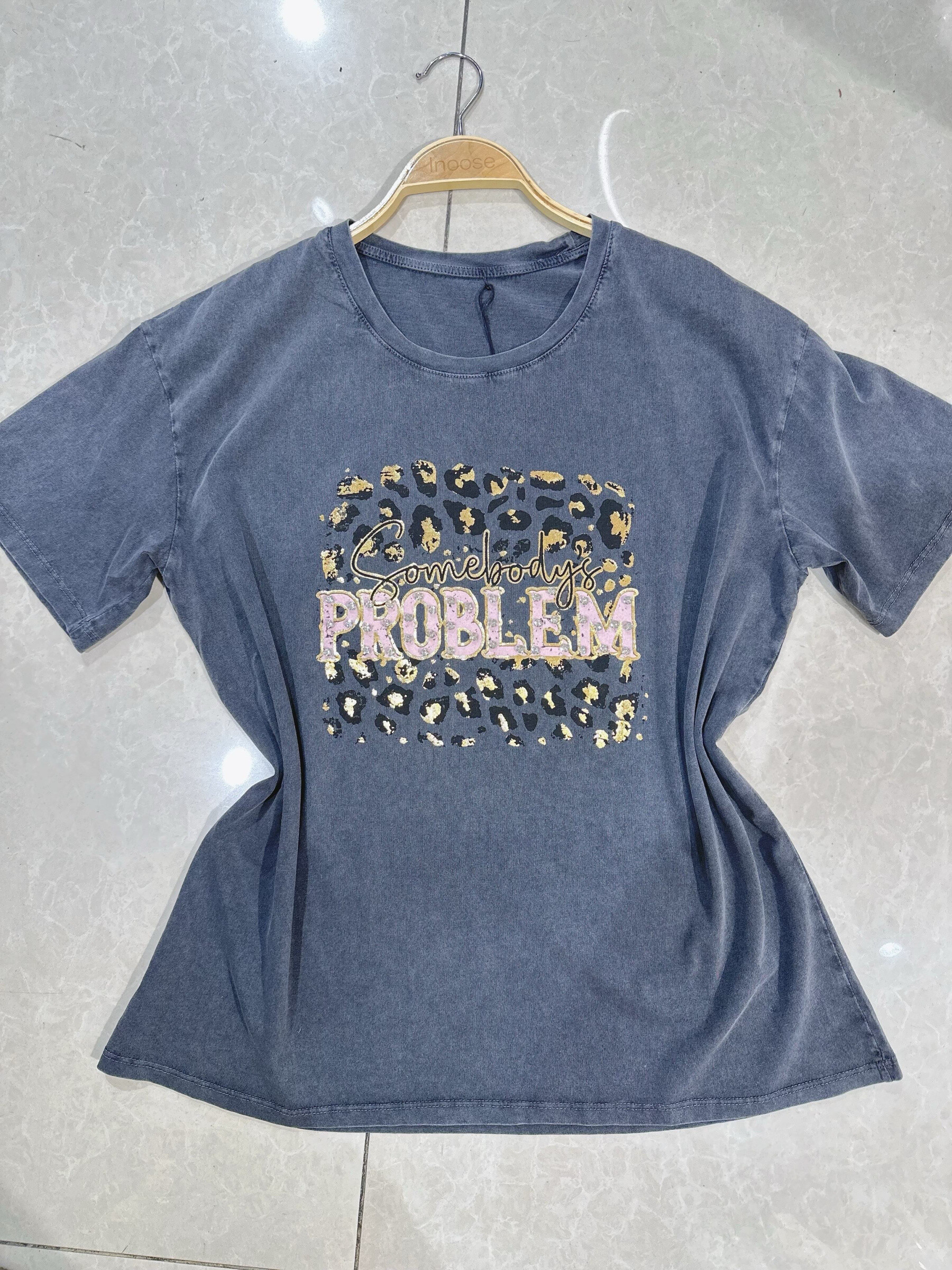 Wholesaler Orice - T-shirt you with white cotton print