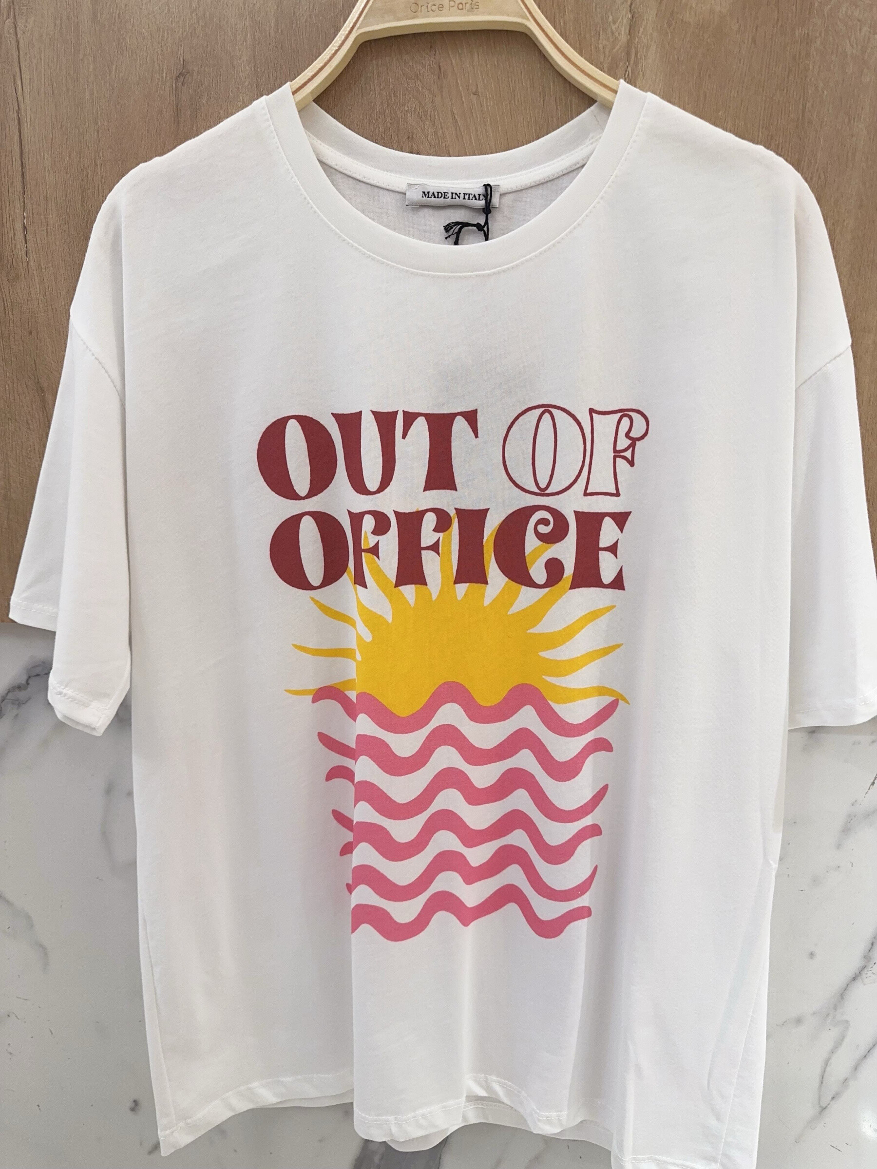 Wholesaler Orice - T-shirt you with white cotton print