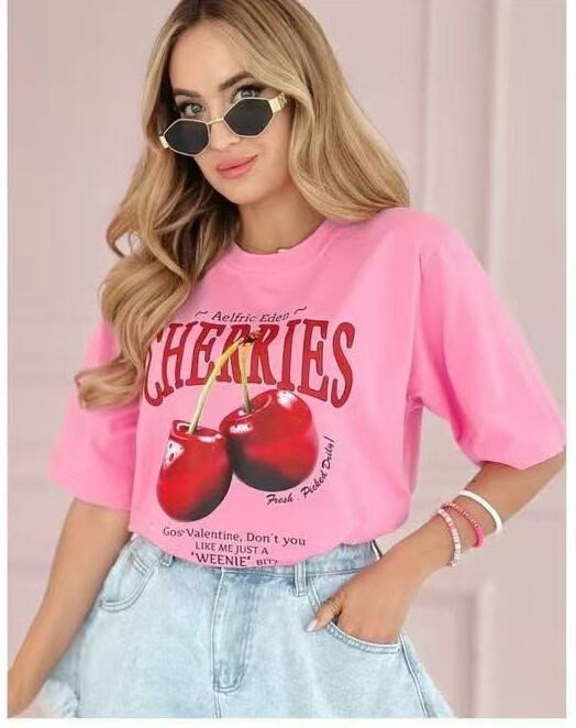Wholesaler Orice - T-shirt you with white cotton print