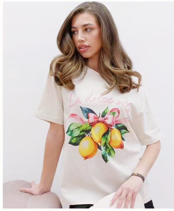 Wholesaler Orice - T-shirt you with white cotton print