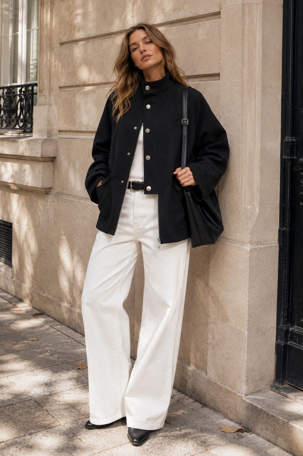 Grossiste Orice - Veste à col montant et poches à rabat