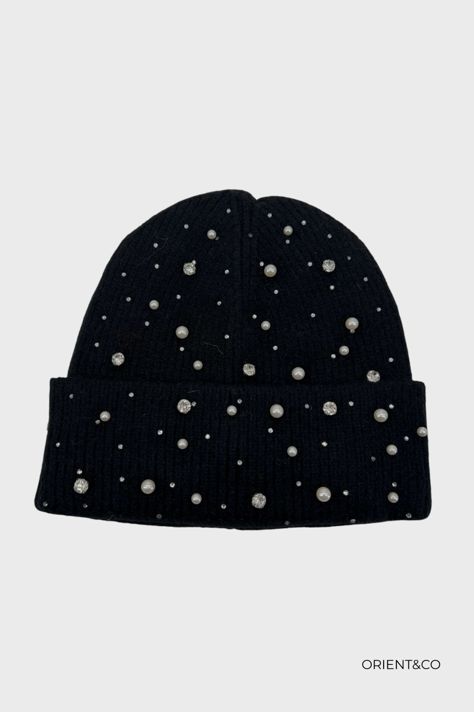 Grossiste ORIENT&CO - BONNET PERLE ET STRASS
