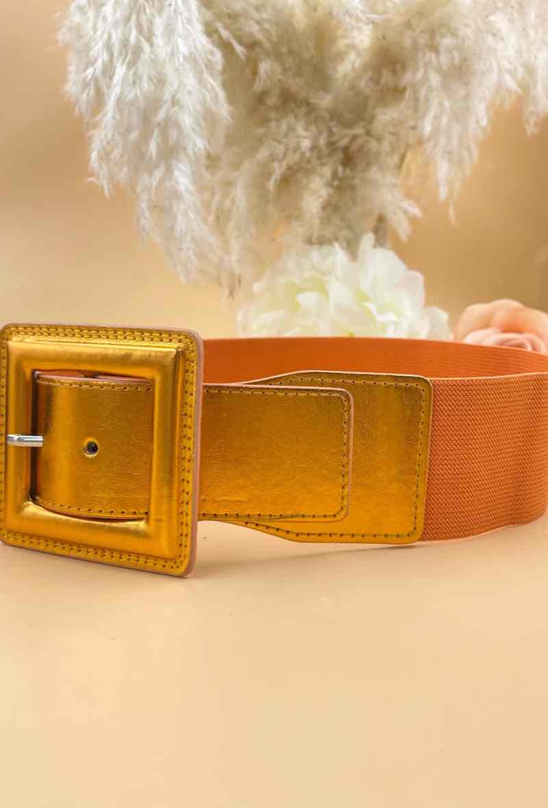 Wholesaler ORIENT OUTLET - Elastic waistband with iridescent buckle