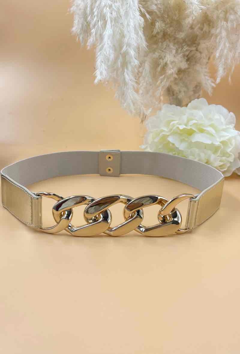 Grossiste ORIENT&CO - Ceinture irisée  élastique large maillions 70cm