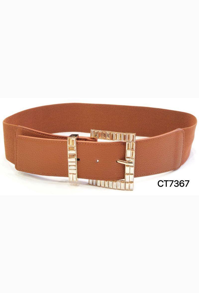Grossiste ORIENT&CO - CEINTURE ELASTIQUE AVEC BOUCLE CRISTAL