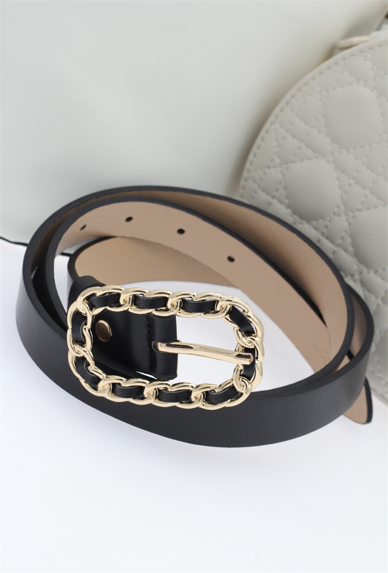 Grossista ORIENT OUTLET - CINTURA IN PU CON FIBBIA METALLICA