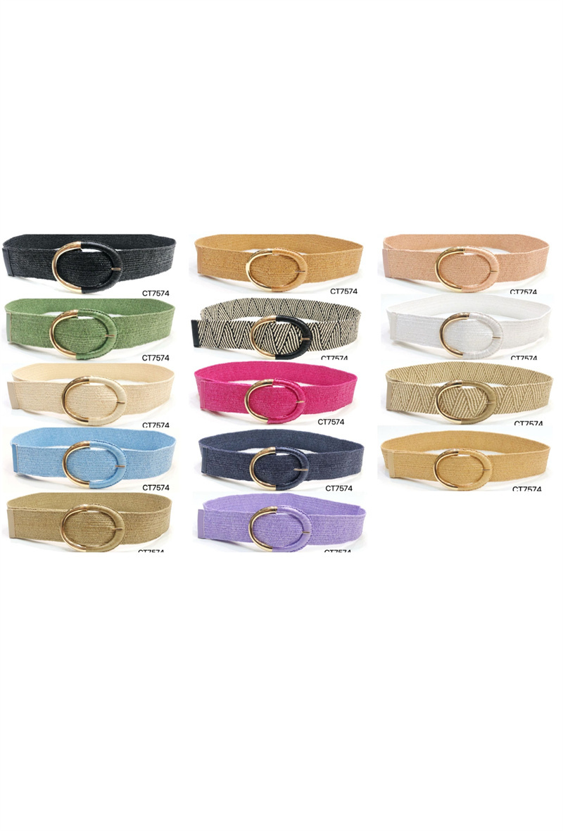 Wholesaler ORIENT&CO - Elastic belt with metal buckle
