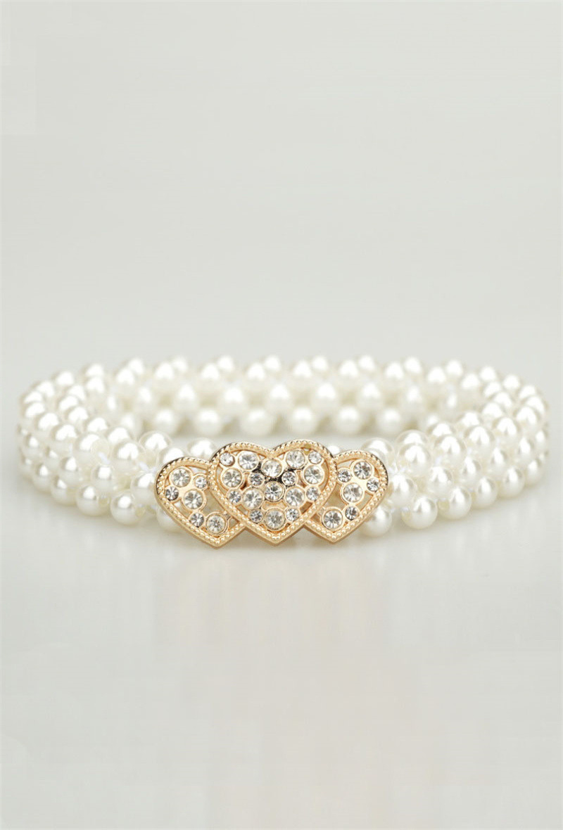 Wholesaler ORIENT&CO - Women's Stretch Pearl Belt