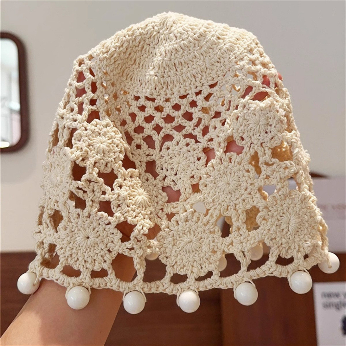 Grossiste ORIENT&CO - Bonnet crochet en coton