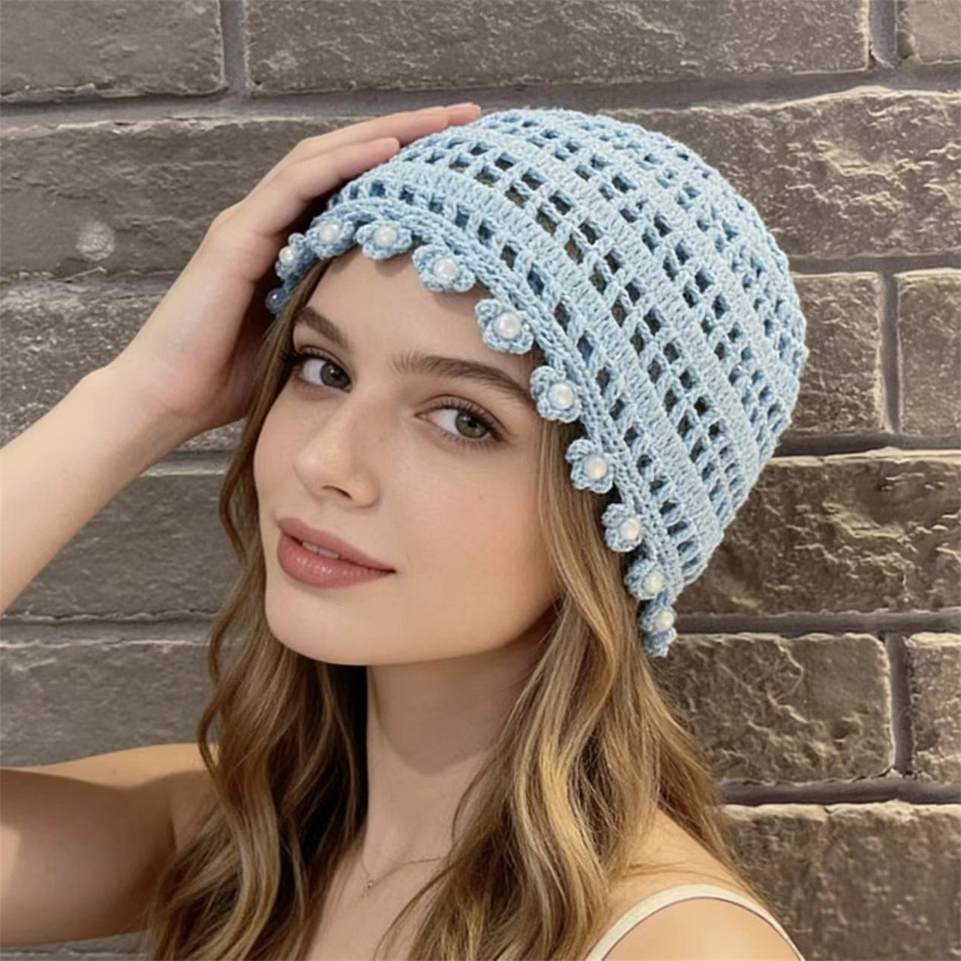 Grossiste ORIENT&CO - Bonnet crochet en coton