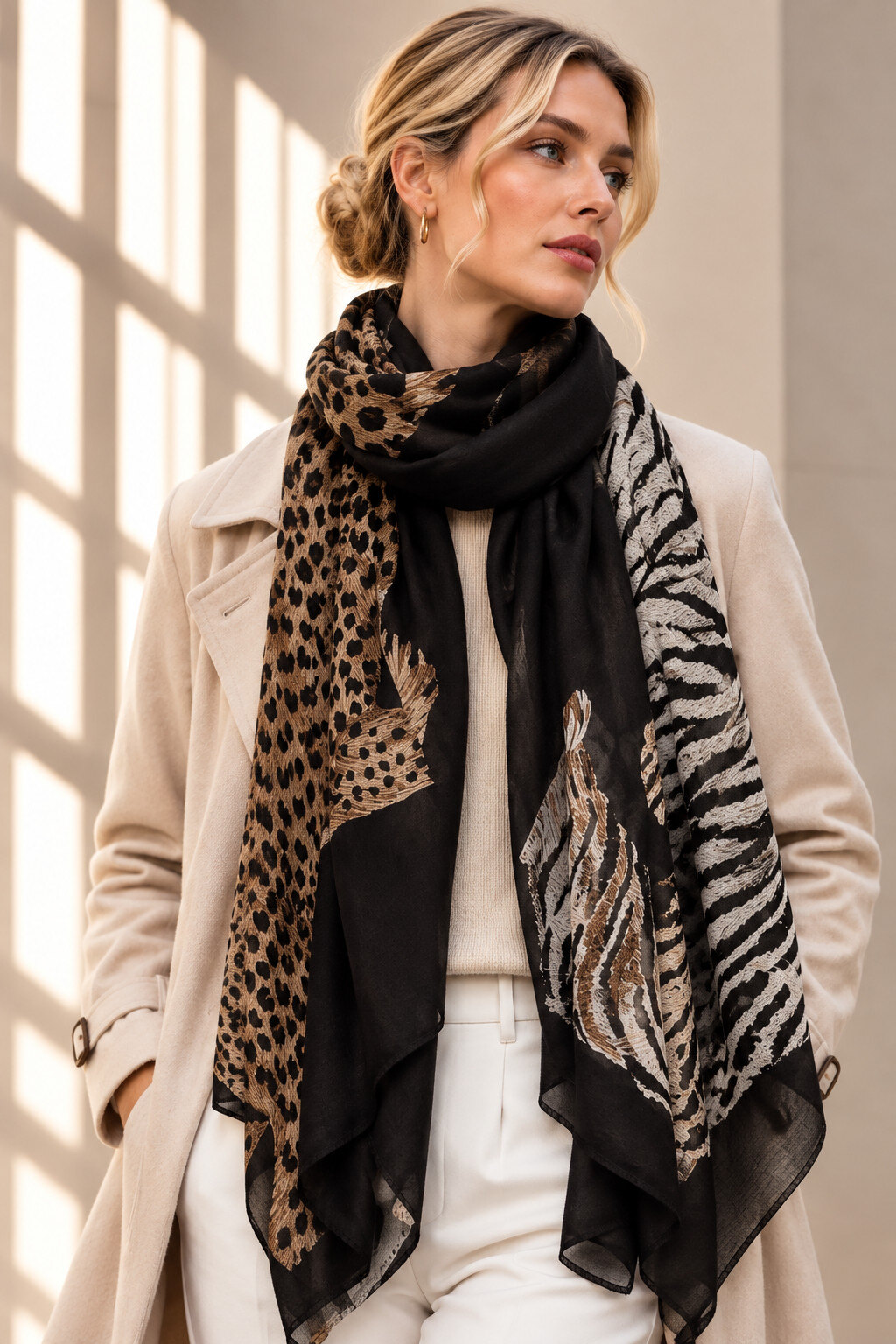 Wholesaler ORIENT&CO - Leopard print scarf