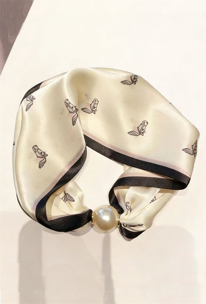 Grossista ORIENT&CO - Foulard con stampa di perle