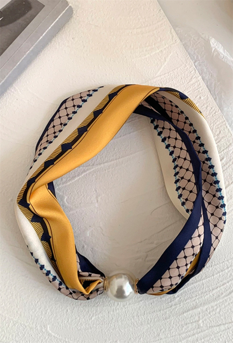 Grossista ORIENT&CO - Foulard con stampa di perle