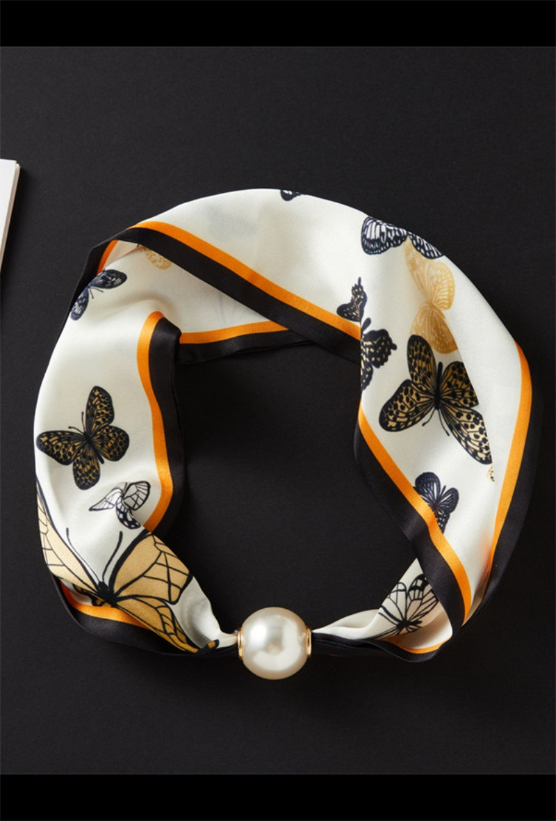 Grossista ORIENT&CO - Foulard con stampa di perle