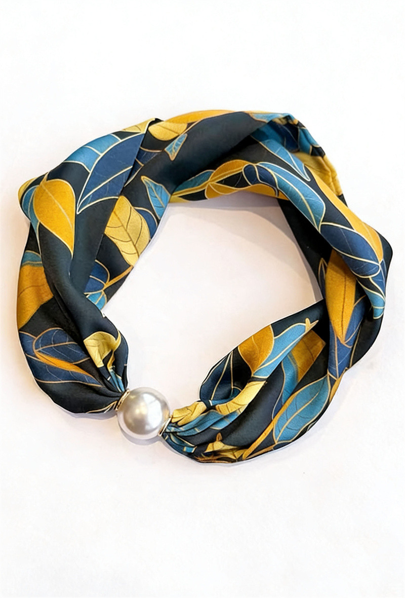 Grossista ORIENT&CO - Foulard con stampa di perle