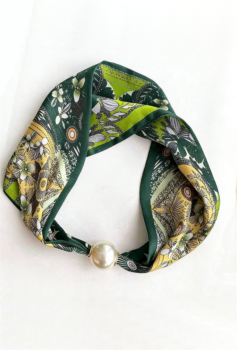Grossista ORIENT&CO - Foulard con stampa di perle