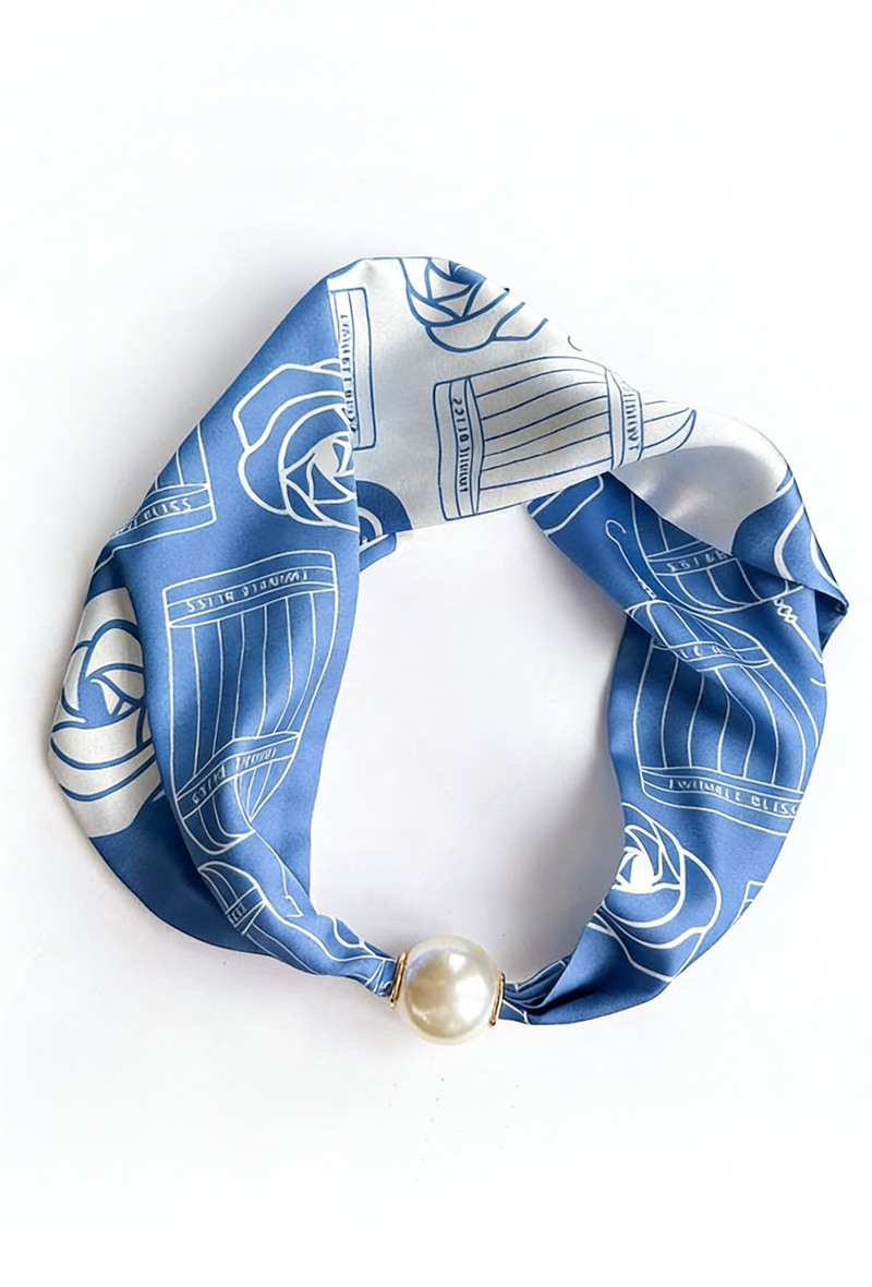 Grossista ORIENT&CO - Foulard con stampa di perle