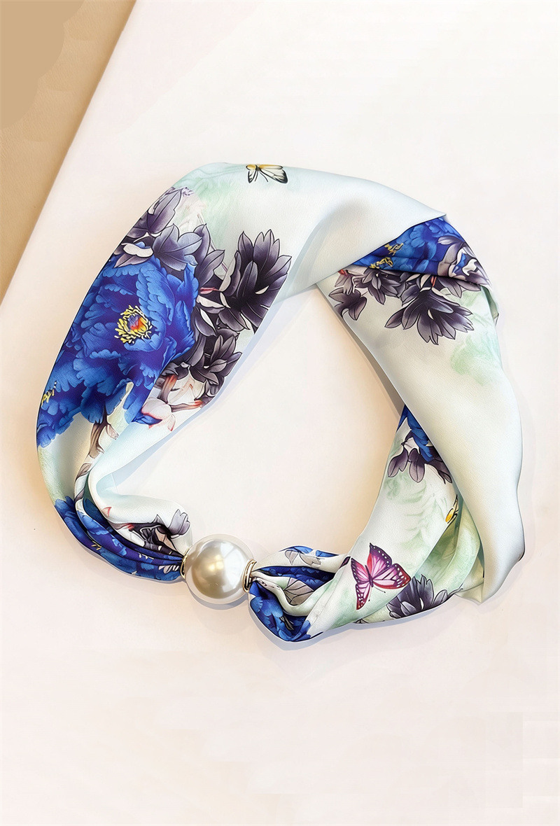 Grossista ORIENT&CO - Foulard con stampa di perle