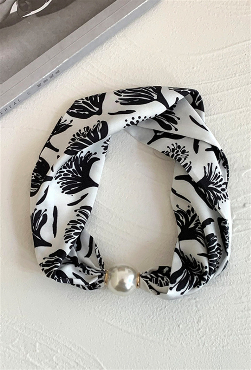 Grossista ORIENT&CO - Foulard con stampa di perle