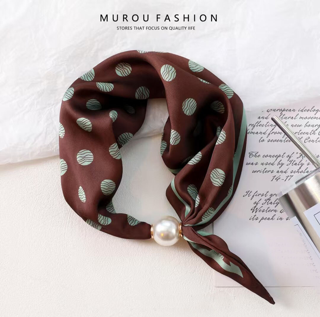 Mayorista ORIENT&CO - Pañuelo con estampado de perlas