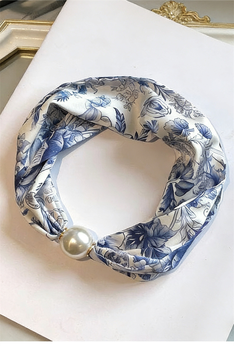 Grossista ORIENT&CO - Foulard con stampa di perle