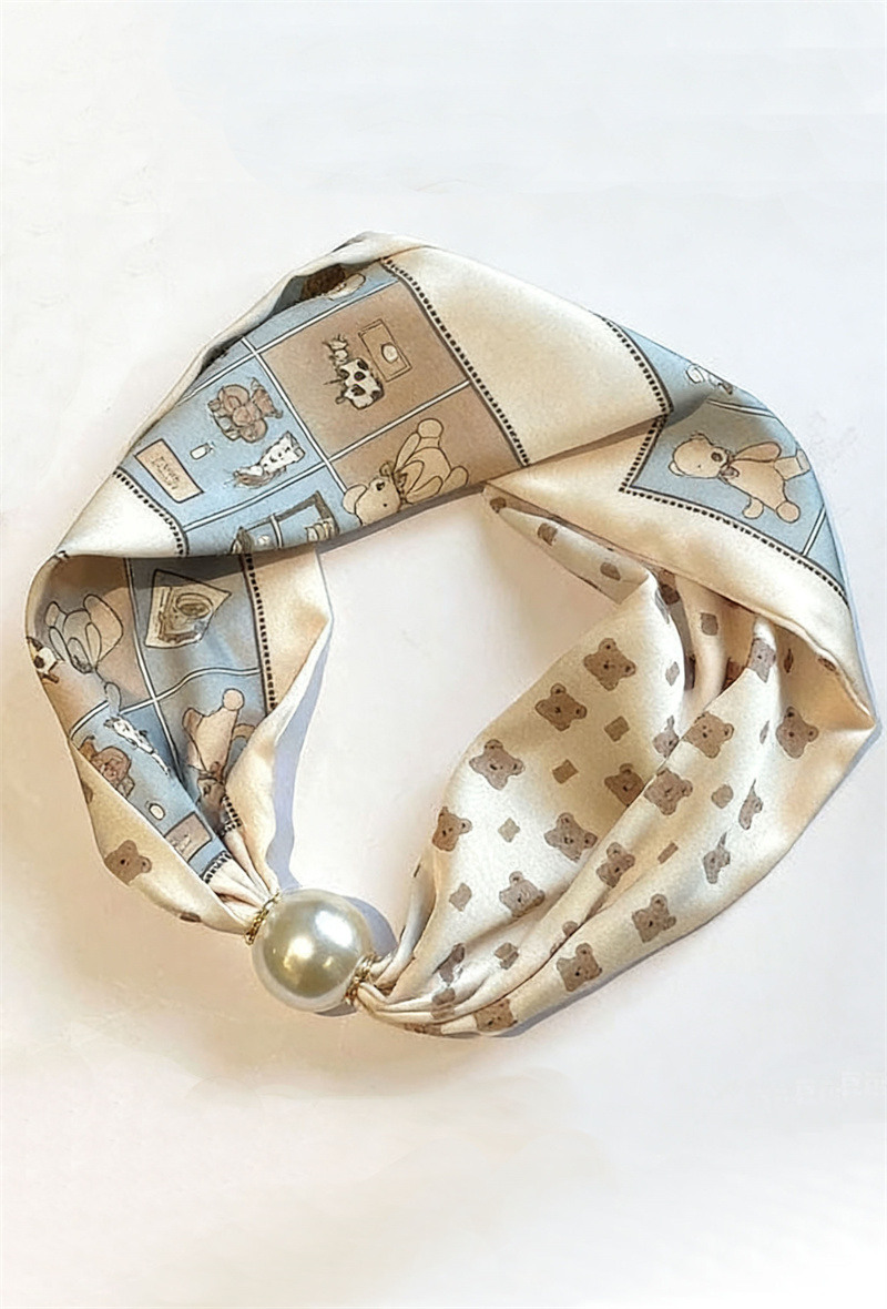 Grossista ORIENT&CO - Foulard con stampa di perline