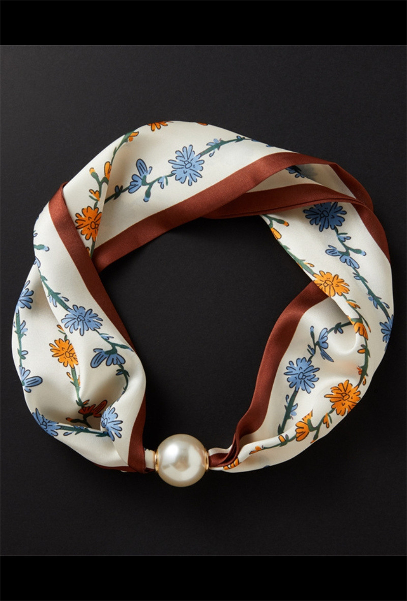 Grossista ORIENT&CO - Foulard con stampa di perle