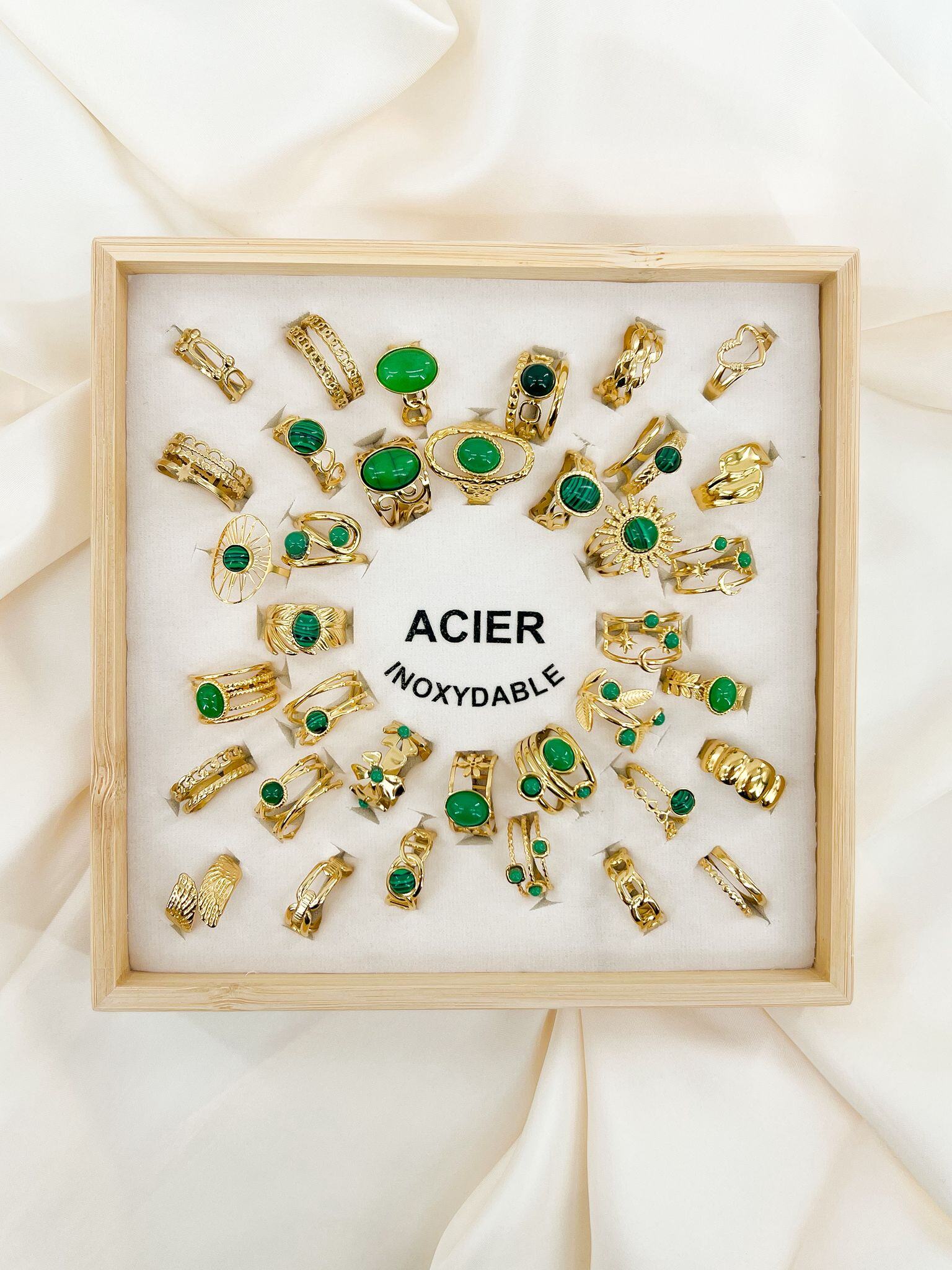 Mayorista ORIENT EXPRESS FIRST - LOTE DE 36 ANILLOS DE ACERO