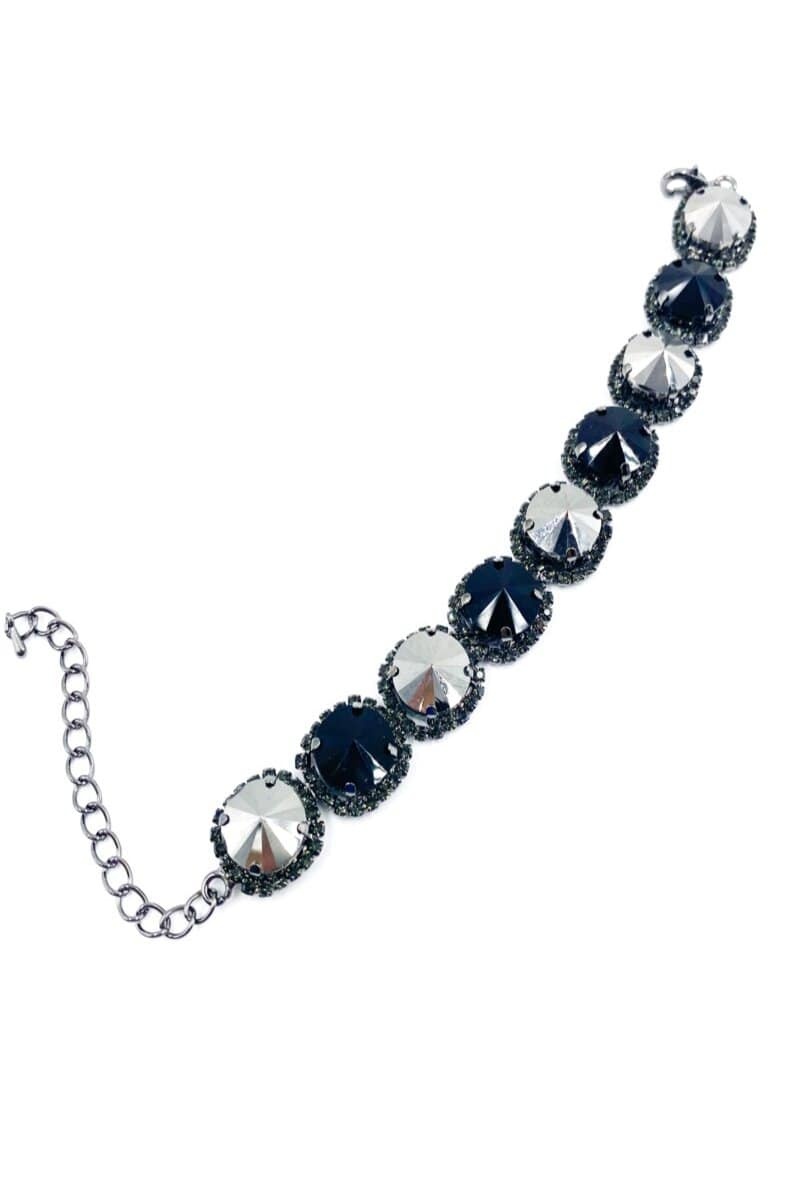 Mayorista ORIENT EXPRESS FIRST - Pulsera de fantasía engastada con cristales de vidrio