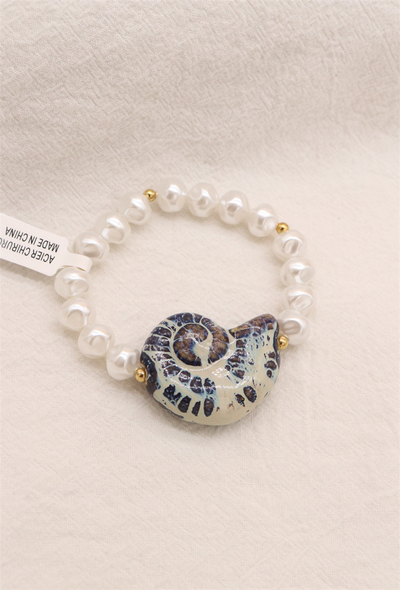Grossiste ORIENT EXPRESS FIRST - Bracelet en acier inoxydable Perles