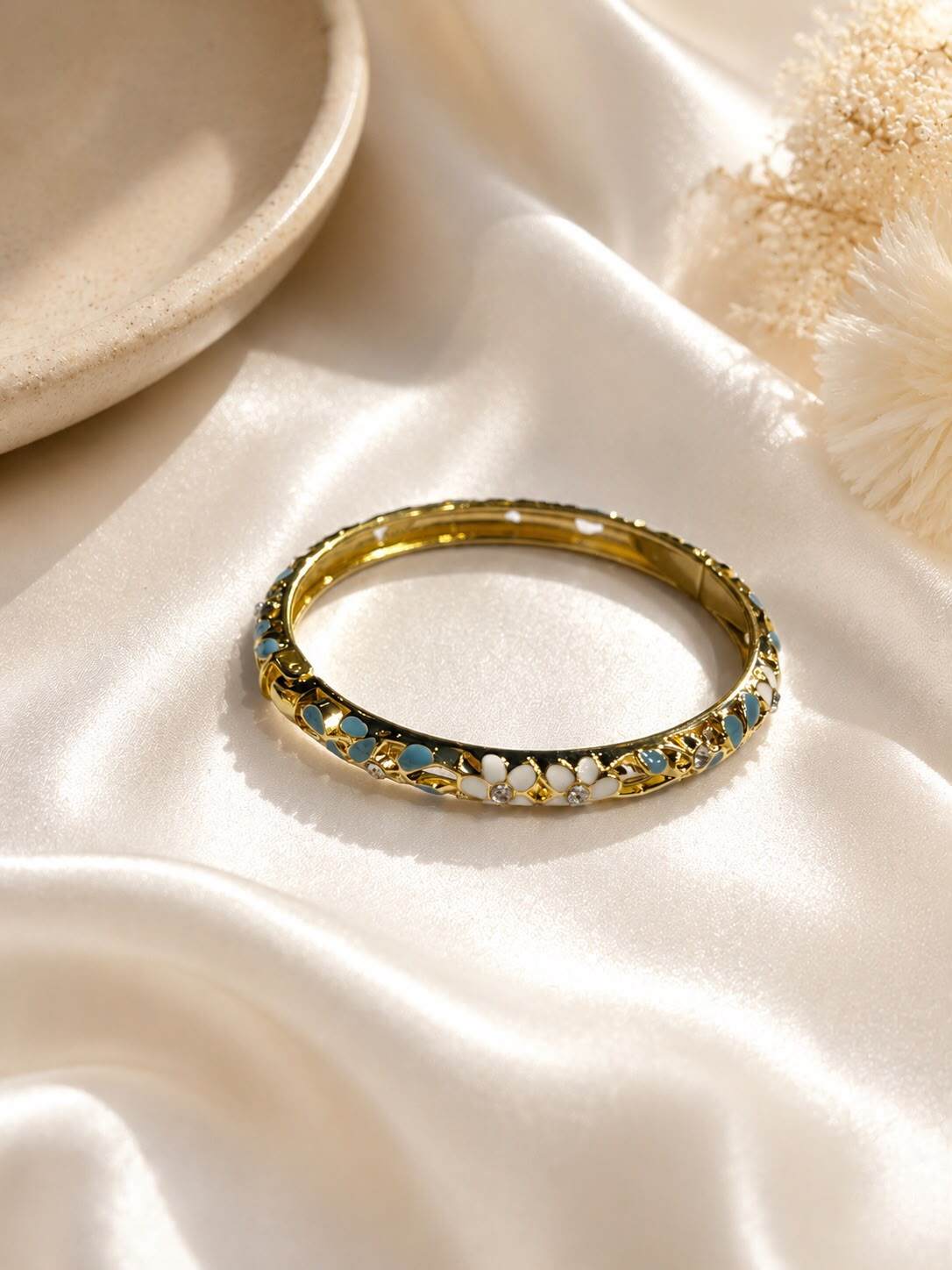 Wholesaler Orient Express - Colorful Thai brass bangle bracelet