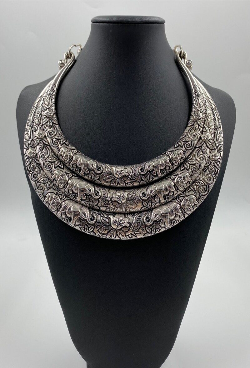 Wholesaler ORIENT EXPRESS FIRST - Ethnic inspired metal choker necklace