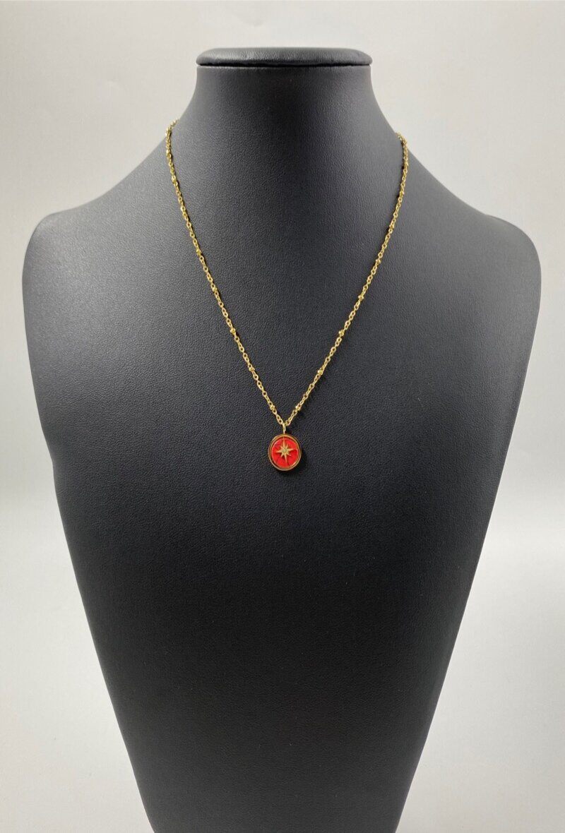 Grossiste ORIENT EXPRESS FIRST - Collier en acier inoxydable pendentif étoile polaire