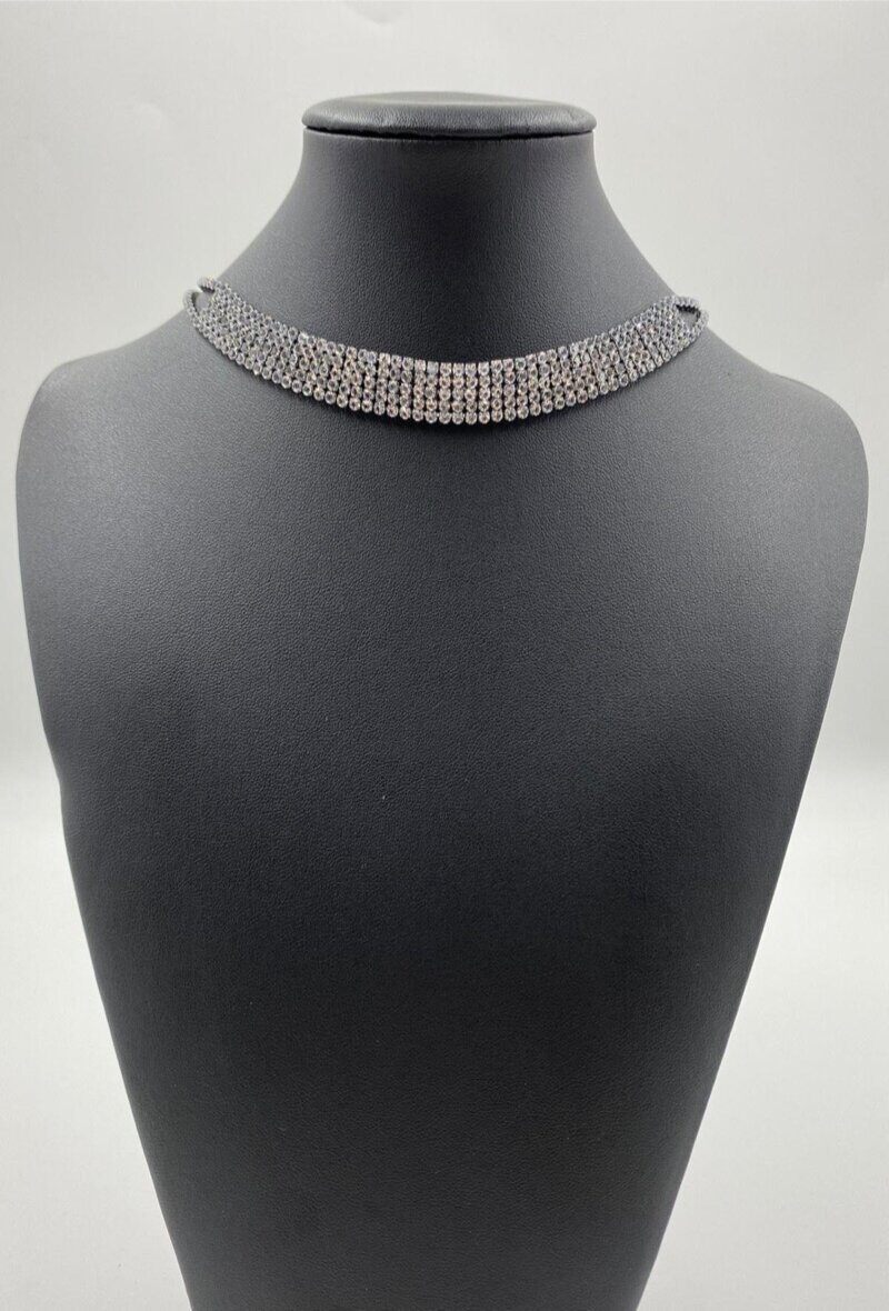 Großhändler ORIENT EXPRESS FIRST - Halskette mit Cubic Zirkonia Kristallen besetzt