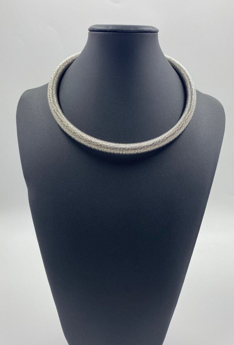 Großhändler ORIENT EXPRESS FIRST - Glänzendes Silberhalsband