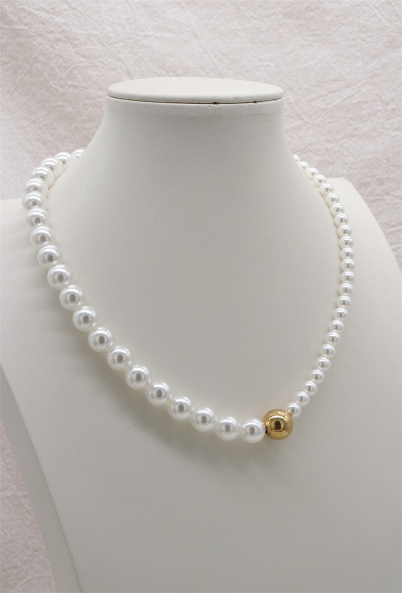Grossiste ORIENT EXPRESS FIRST - Collier en acier inoxydable Perles
