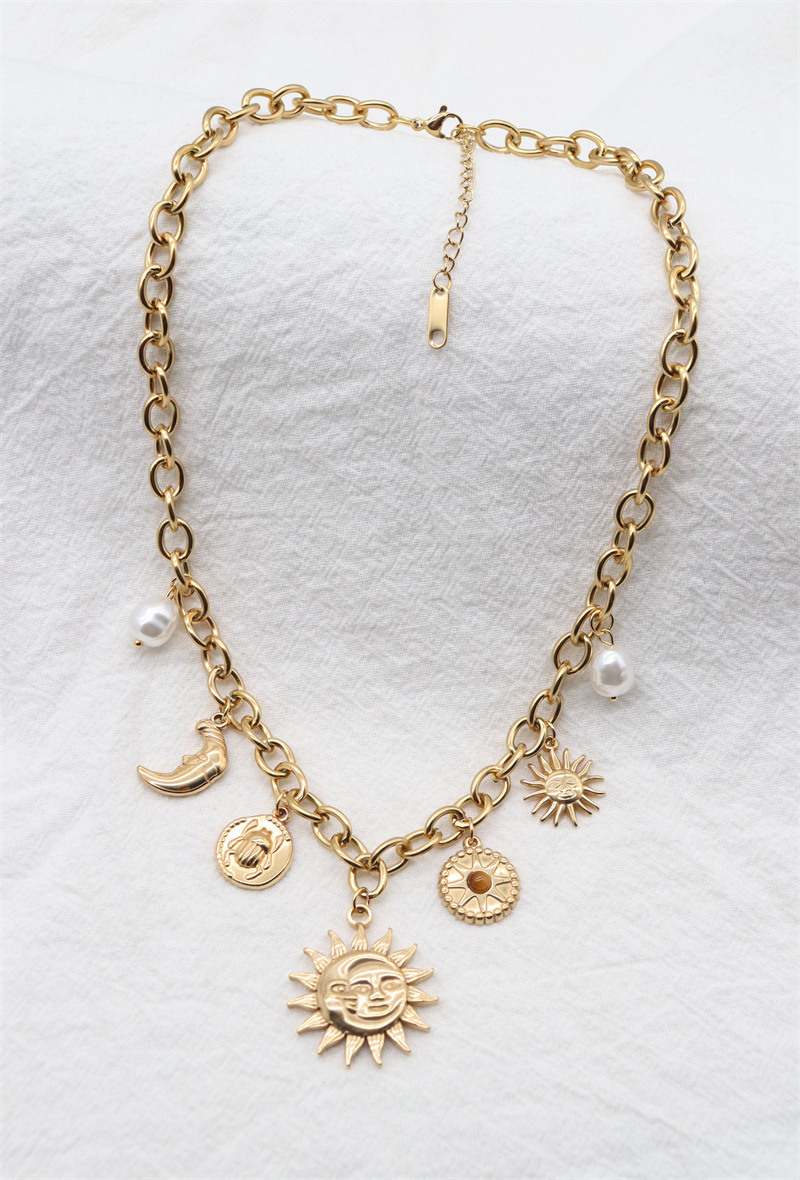Grossiste ORIENT EXPRESS FIRST - Collier en acier inoxydable Soleil