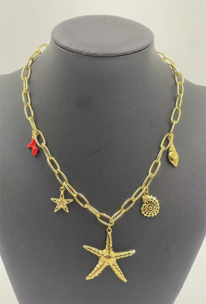 Grossista ORIENT EXPRESS FIRST - Collana con ciondoli in acciaio inossidabile