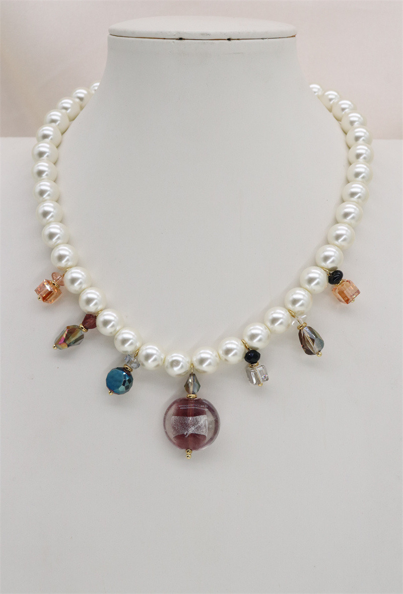 Wholesaler ORIENT EXPRESS FIRST - Stainless steel resin necklace
