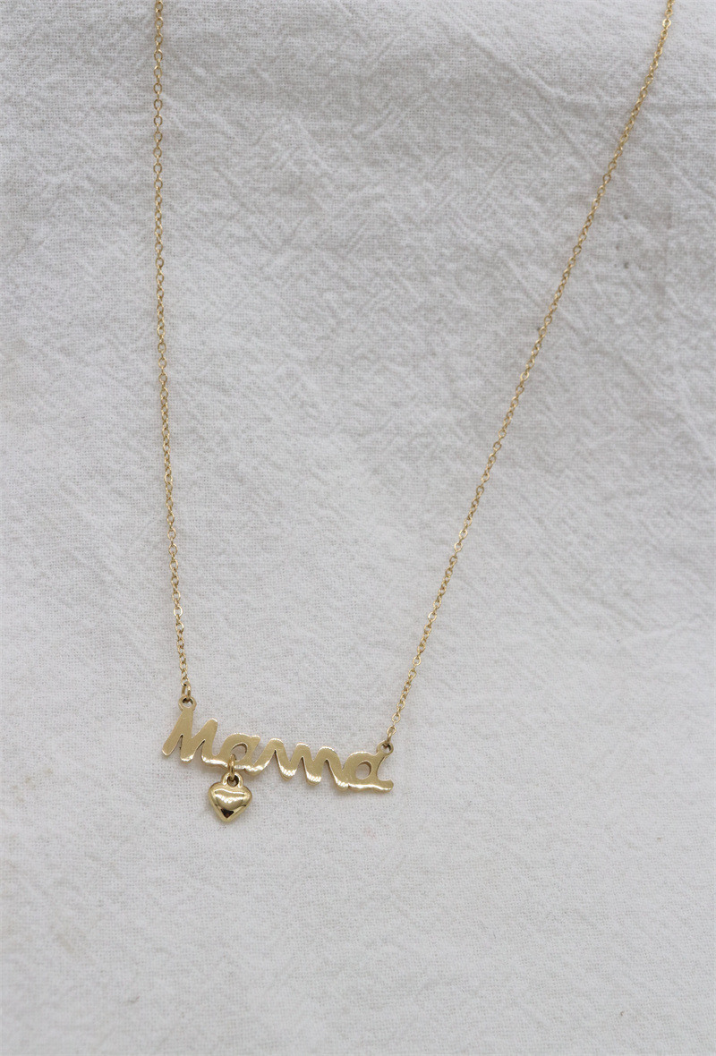 Grossiste ORIENT EXPRESS FIRST - Collier "Mama" en acier inoxydable pour la fête des mères