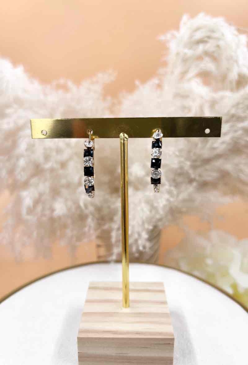 Großhändler Orient Express - Creolen Ohrringe mit Strass in Gold