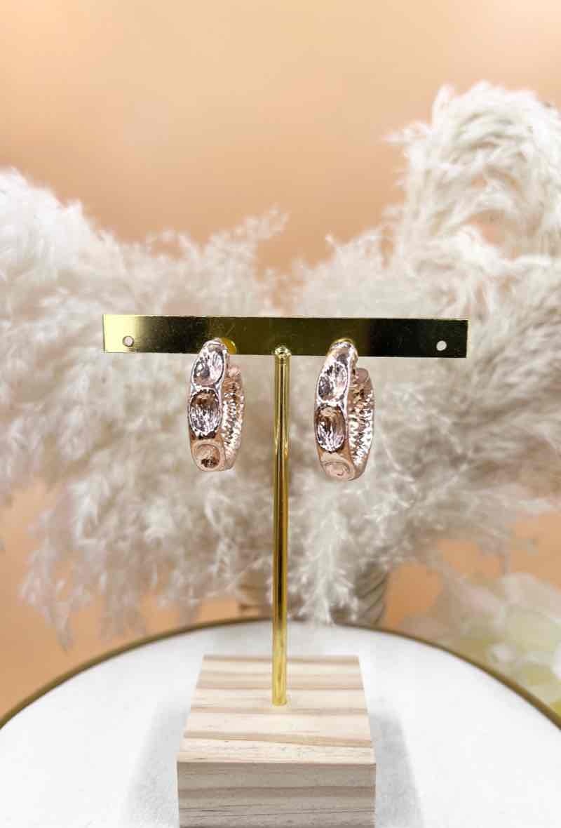 Wholesaler Orient Express - Textured Hoop Earrings