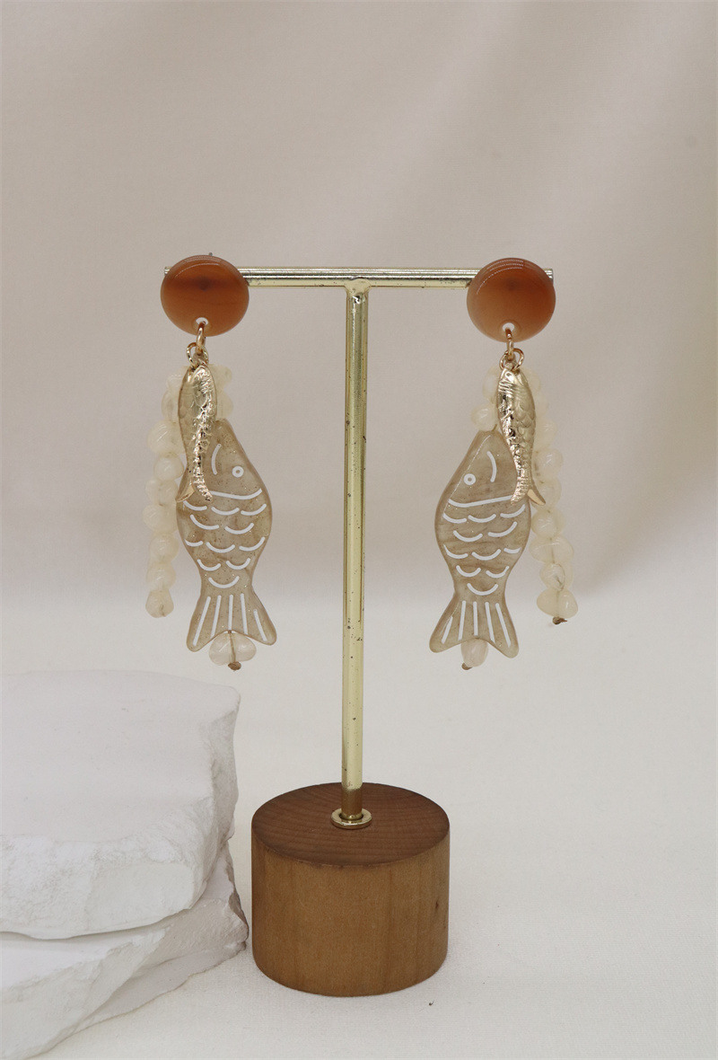 Grossiste Orient Express - Boucles d'oreilles en acrylique