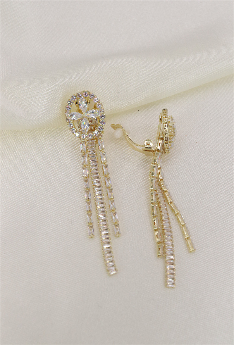 Wholesaler Orient Express - Zircon clip-on earrings