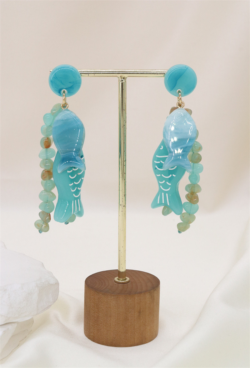Grossiste Orient Express - Boucles d'oreilles en acrylique